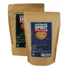 Chia Bircher & Tropical Booster Muesli Twin Pack